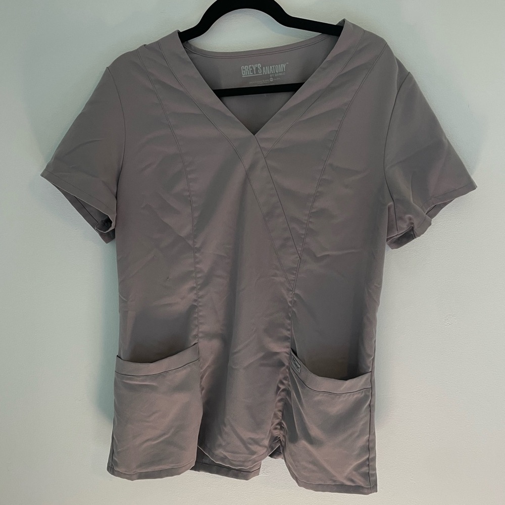 Grey's Anatomy by Barco Large Gray Scrub Top